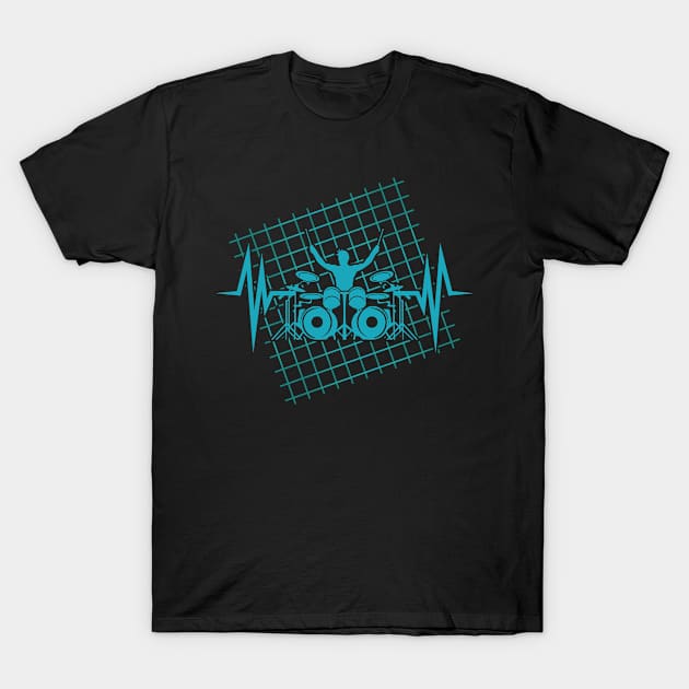 drummer drummer musician gift T-Shirt by QQdesigns